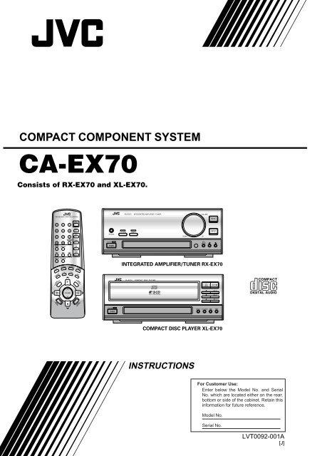 ca-ex70 compact component system - JVC
