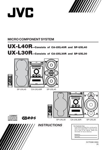 MICRO COMPONENT SYSTEM INSTRUCTIONS - JVC