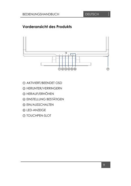 21,5” Widescreen TFT Touchscreen Monitor - Gericom