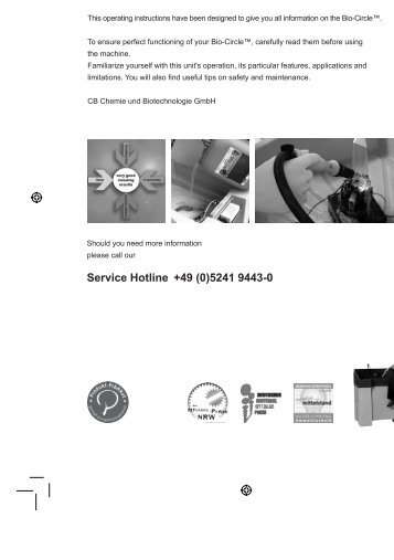D D Service Hotline +49 (0)5241 9443-0 D E - Bio-Circle