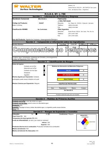 Bio Circle L - MSDS - Rev 00