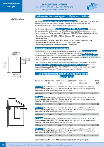 26-29 - Betonwerk Kühne GmbH & Co. KG