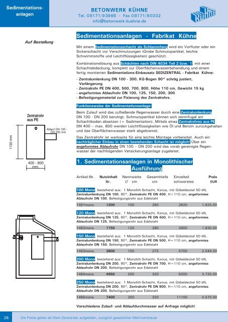 26-29 - Betonwerk Kühne GmbH & Co. KG