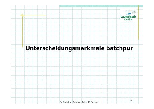 Info auf dem batchpur® SBR-Aufstausystem Datenblatt