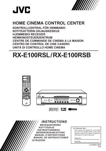 RX-E100RSL/RX-E100RSB