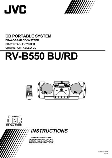 rv-b550 bu/rd cd portable system - JVC