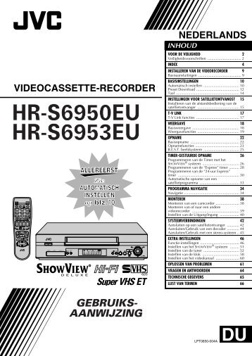 Roep het hoofdmenu scherm op. - Jvc