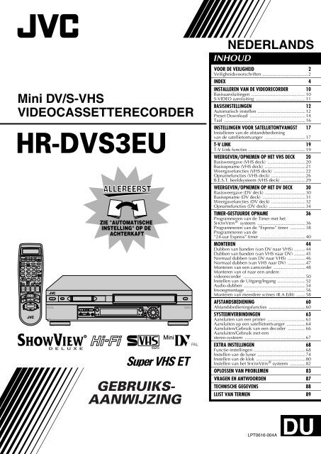 VHS deck - Jvc