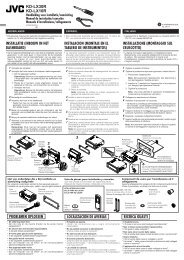 KD-LX30R KD-LX10R Handleiding voor installatie/aansluiting ... - Jvc