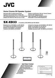 sx-xd33 instructions - Jvc
