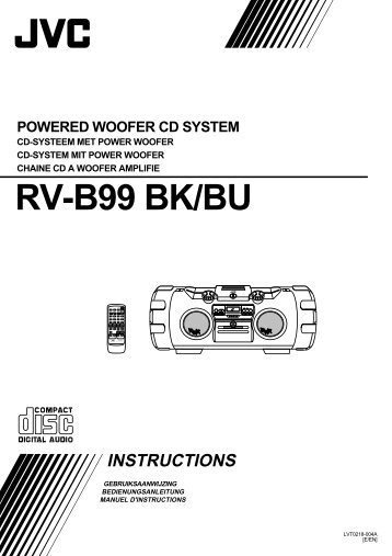 rv-b99 bk/bu powered woofer cd system - Jvc
