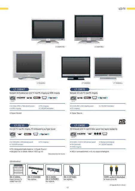 Hovedkatalog 2007-2008 - JVC Norge