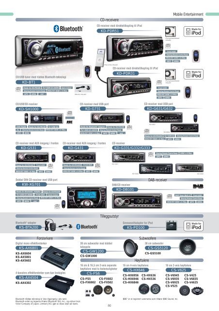 Hovedkatalog 2007-2008 - JVC Norge