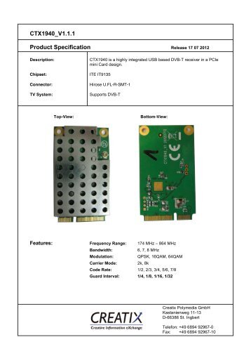 Creatix Driver Creatix Driver