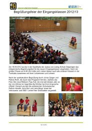 Begrüßungsfest - Justus-Von-Liebig-Schule Göppingen