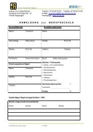 ANMELDUNG zur BERUFSSCHULE - Justus-Von-Liebig-Schule ...