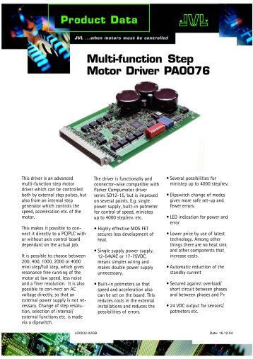 LD0032-02GB - JVL Industri Elektronik A/S