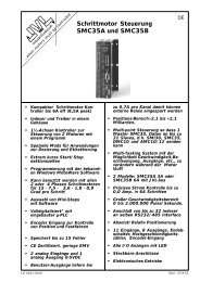 Schrittmotor Steuerung SMC35A und SMC35B - JVL Industri ...