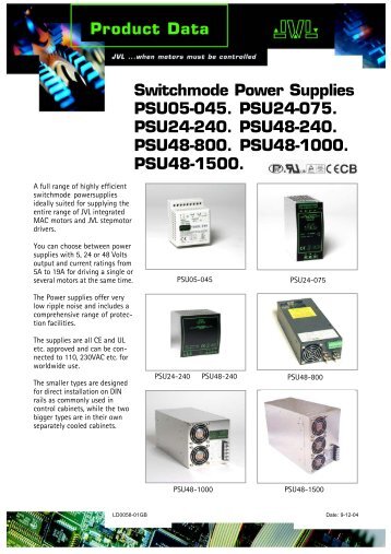 datasheet - JVL Industri Elektronik A/S