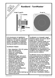 Product Data Sheet: JVL Rundbord-Turnmaster - JVL Industri ...