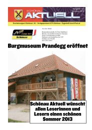 Burgmuseum Prandegg eröffnet - Junge ÖVP Schönau