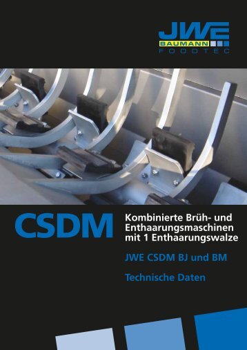 Technische Daten CSDM Baumann - JWE-Baumann GmbH