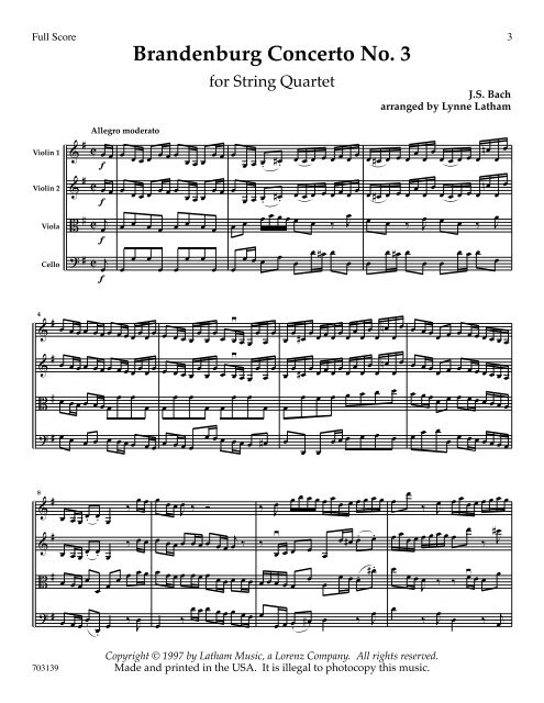 Brandenburg Concerto No. 3