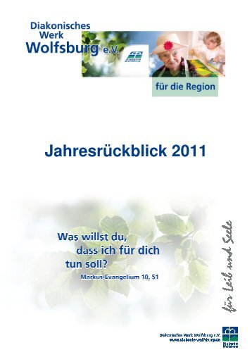 Jahresrückblick 2011 - Diakonie Wolfsburg