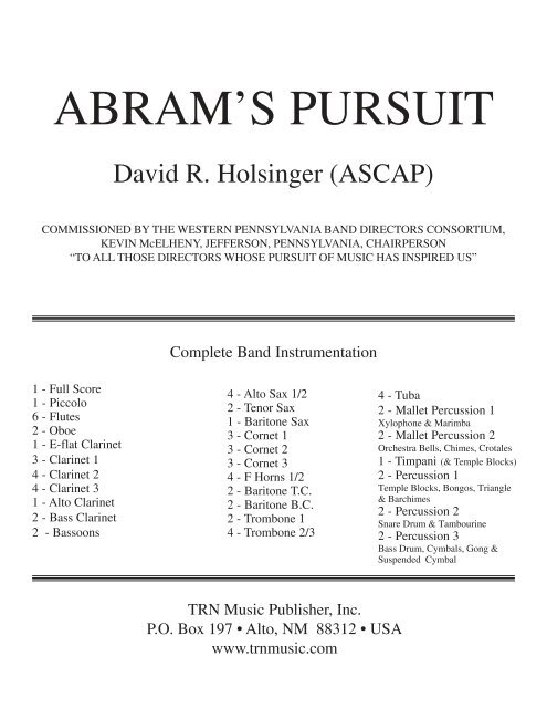 View Score PDF - TRN Music Publisher