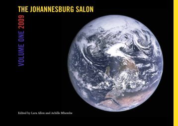 VOLUME ONE 2009 THE JOHANNESBURG SALON