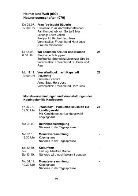 Programm 2/2013 - Katholische Erwachsenenbildung Kaufbeuren ...