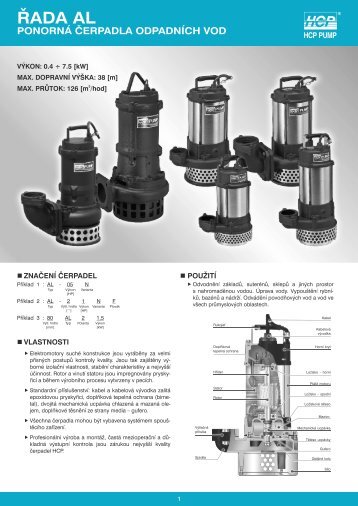 Prospekt řada AL - Čerpadla