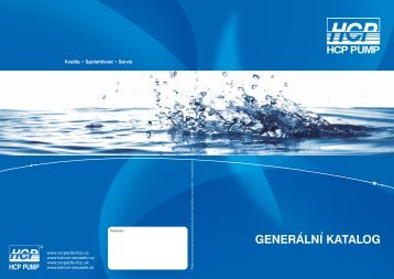 generální katalog čerpadel hcp 2012