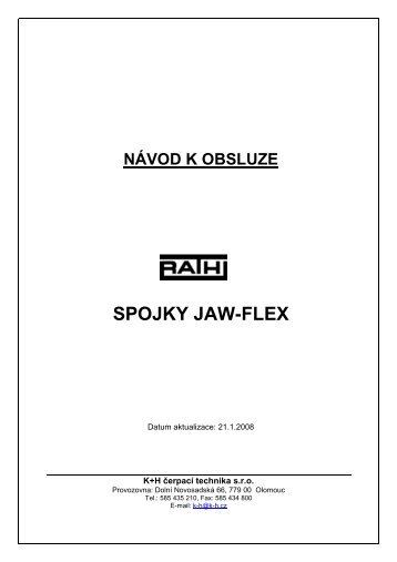 spojky jaw-flex - Čerpadla