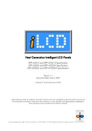 iLCD Panel Specification