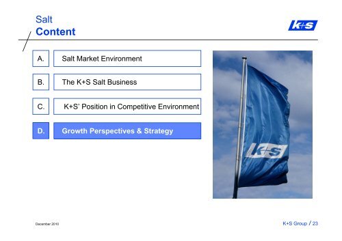 Presentation of Karl Mielke, CEO K+S North America Salt Holdings ...