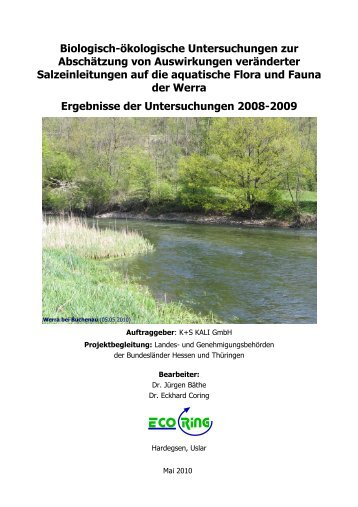 ecoring Ergebnisse der Untersuchung 2008-2009 - K+S ...