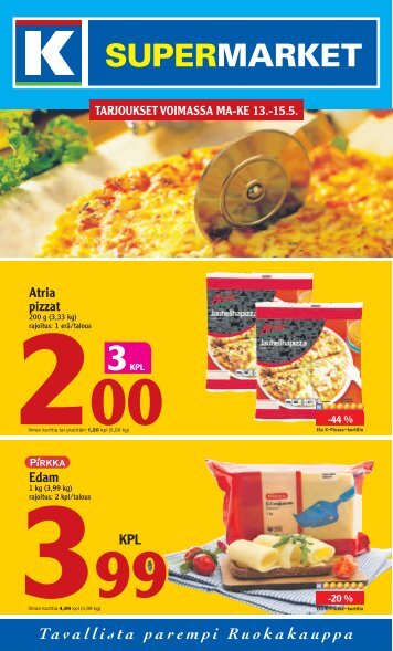 Atria pizzat Edam - K-supermarket