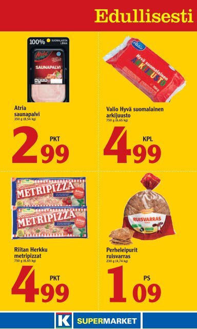 Atria Perhetilan broilerin fileesuikaleet saarioinen ... - K-supermarket