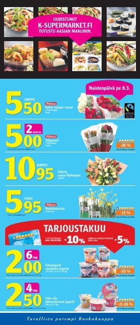 tarjoukset voimassa to-su 7.-10.3. - K-supermarket