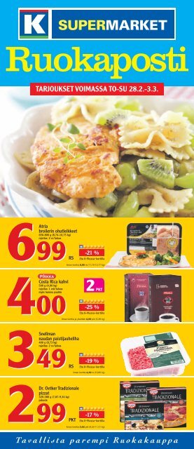 TARJOUKSET VOIMASSA TO-SU 28.2.-3.3. - K-supermarket