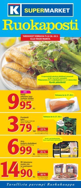HyvÃ¤Ã¤ pÃ¤Ã¤siÃ¤istÃ¤! - K-supermarket