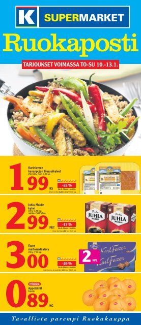 TARJOUKSET VOIMASSA TO-SU 10.-13.1. - K-supermarket
