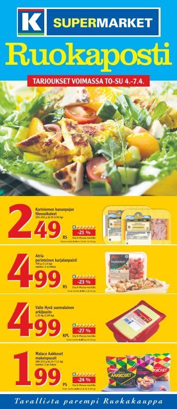 TARJOUKSET VOIMASSA TO-SU 4.-7.4. - K-supermarket