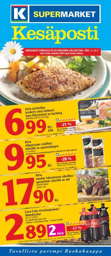 -28 % -21 % -17 % - K-supermarket