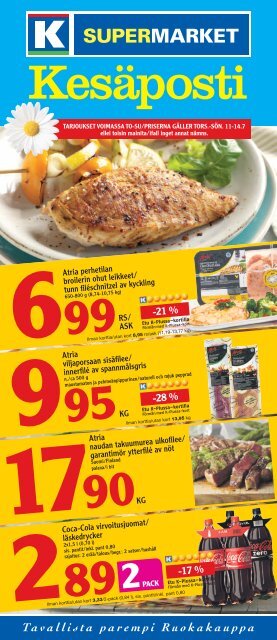 -28 % -21 % -17 % - K-supermarket
