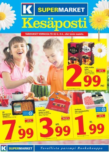PKT RS KPL RS TARJOUKSET VOIMASSA TO-SU 6. - K-supermarket