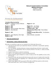 Access for Achievement - California K-12 High Speed Network