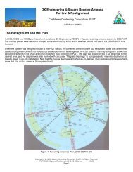 DX Engineering 4-Square Realignment, November, 2012 - PJ2T