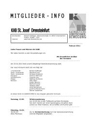 Mitgliederinfo 2011-02.pdf - KAB Drensteinfurt